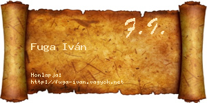 Fuga Iván névjegykártya