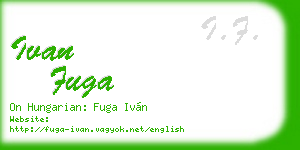 ivan fuga business card